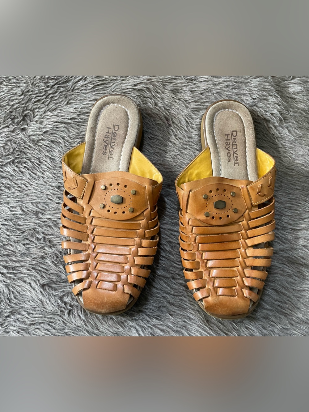 Women’s Vintage Denver Hayes Leather Mule Sandals ( 7 )
